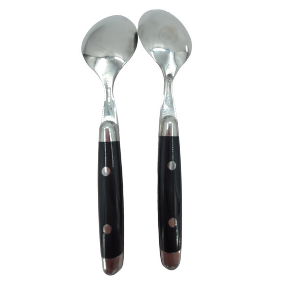 Cambridge Silversmiths Jubilee Black Handle Flatware Set Service for 2 2-2 - Picture 14 of 15